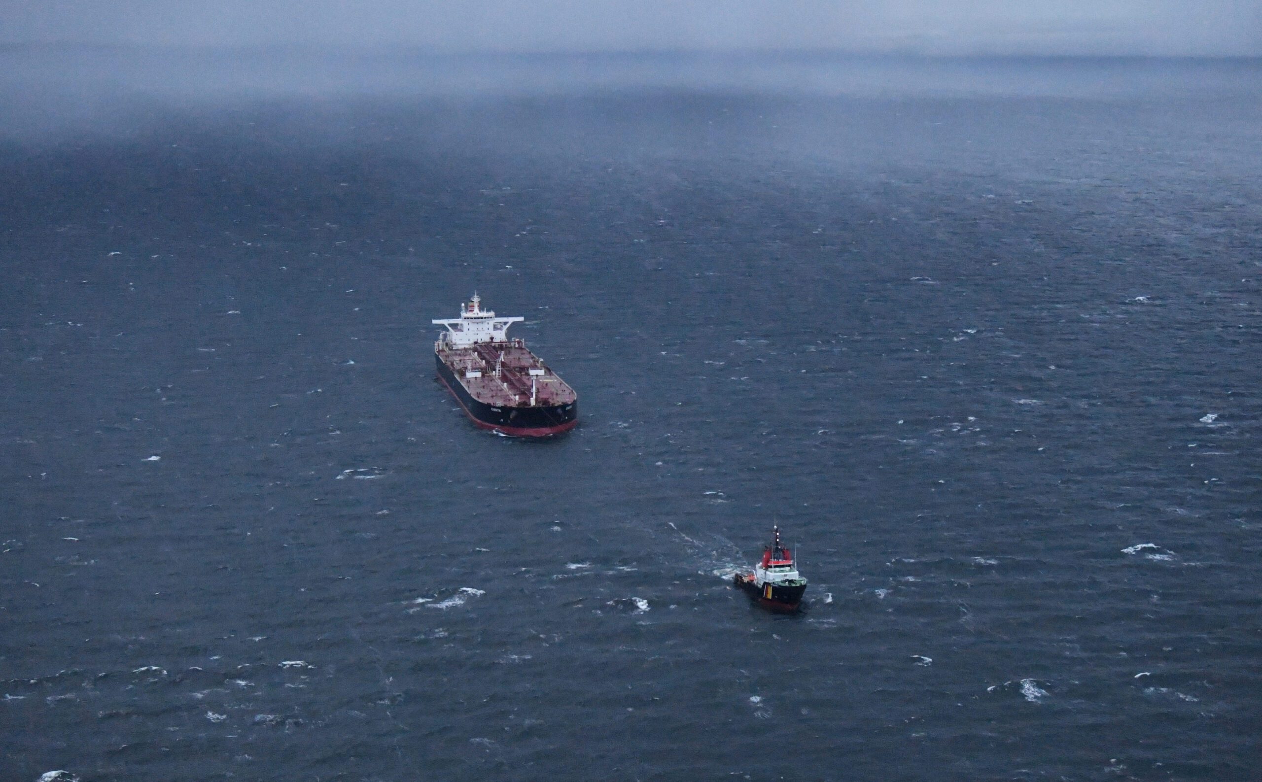 Germany secures oil tanker adrift off its Baltic coast.Handout via REUTERS