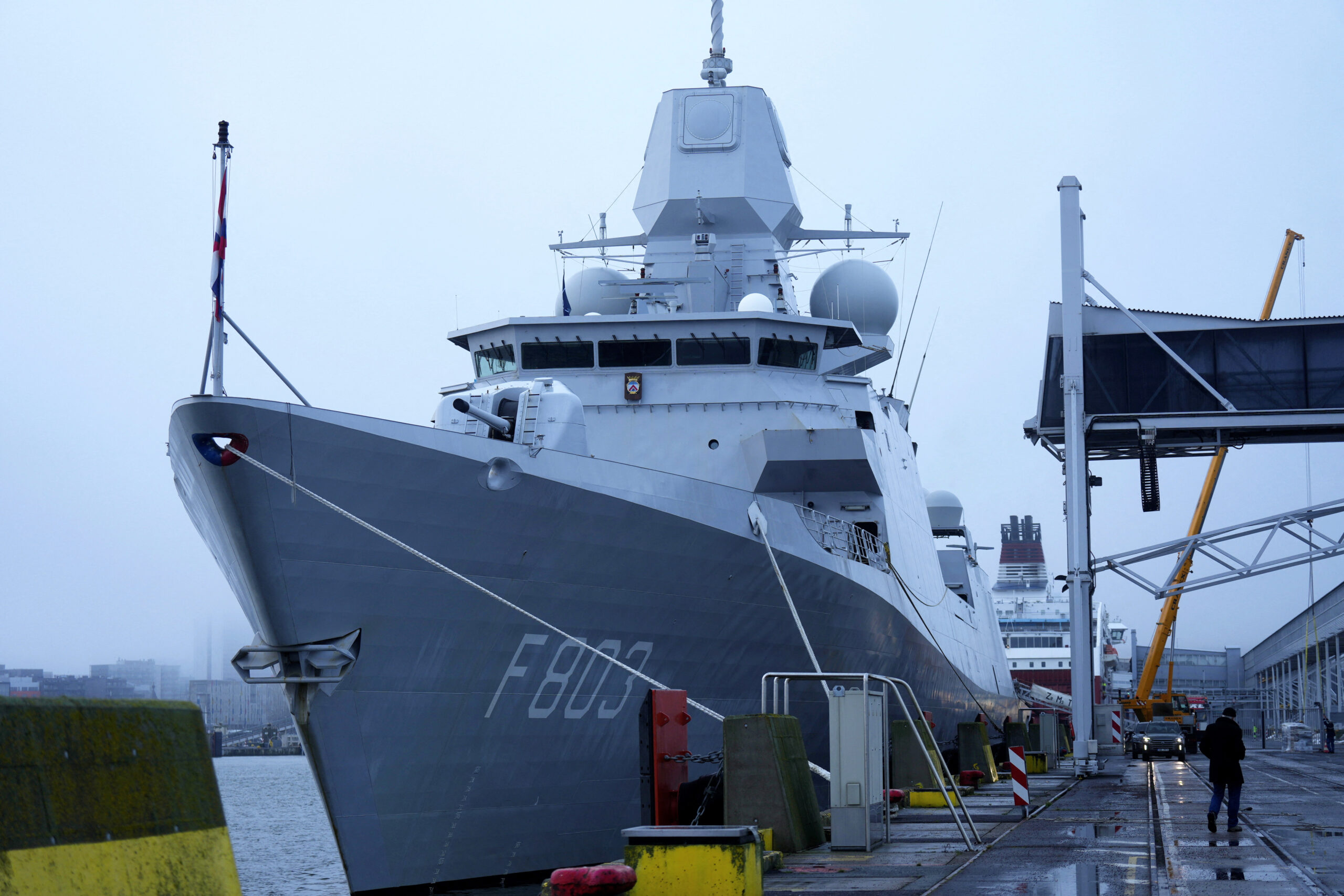 NATO flagship frigate Tromp in Tallinn