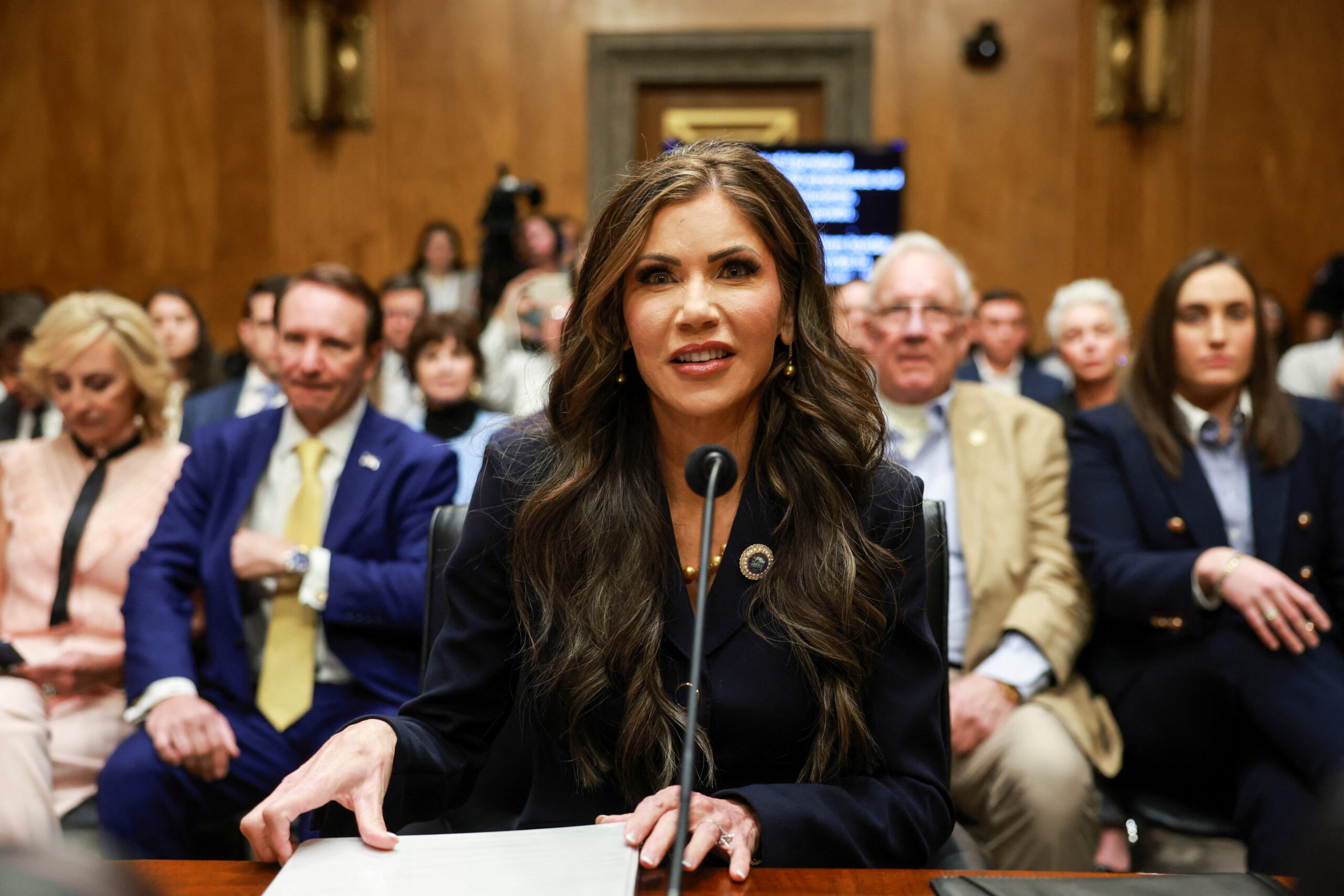 Confirmation hearing for Homeland Security nominee Kristi Noem.REUTERS/Evelyn Hockstein