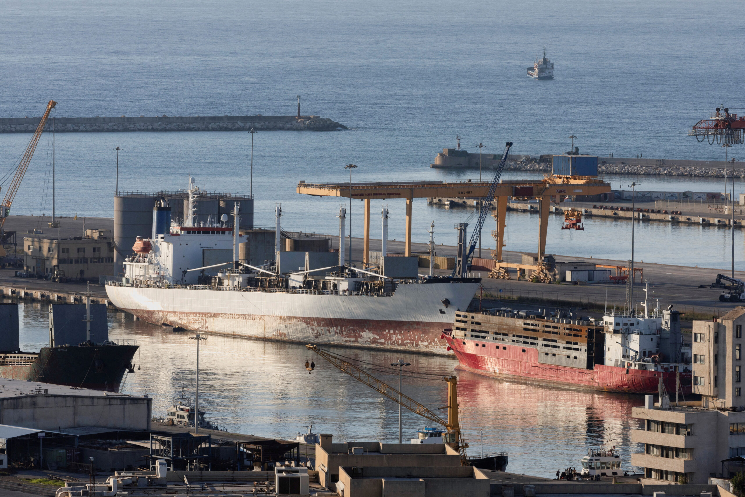 A general view of commercial harbour of Syria's coastal city of Tartous.REUTERS/Umit Bektas/File Photo