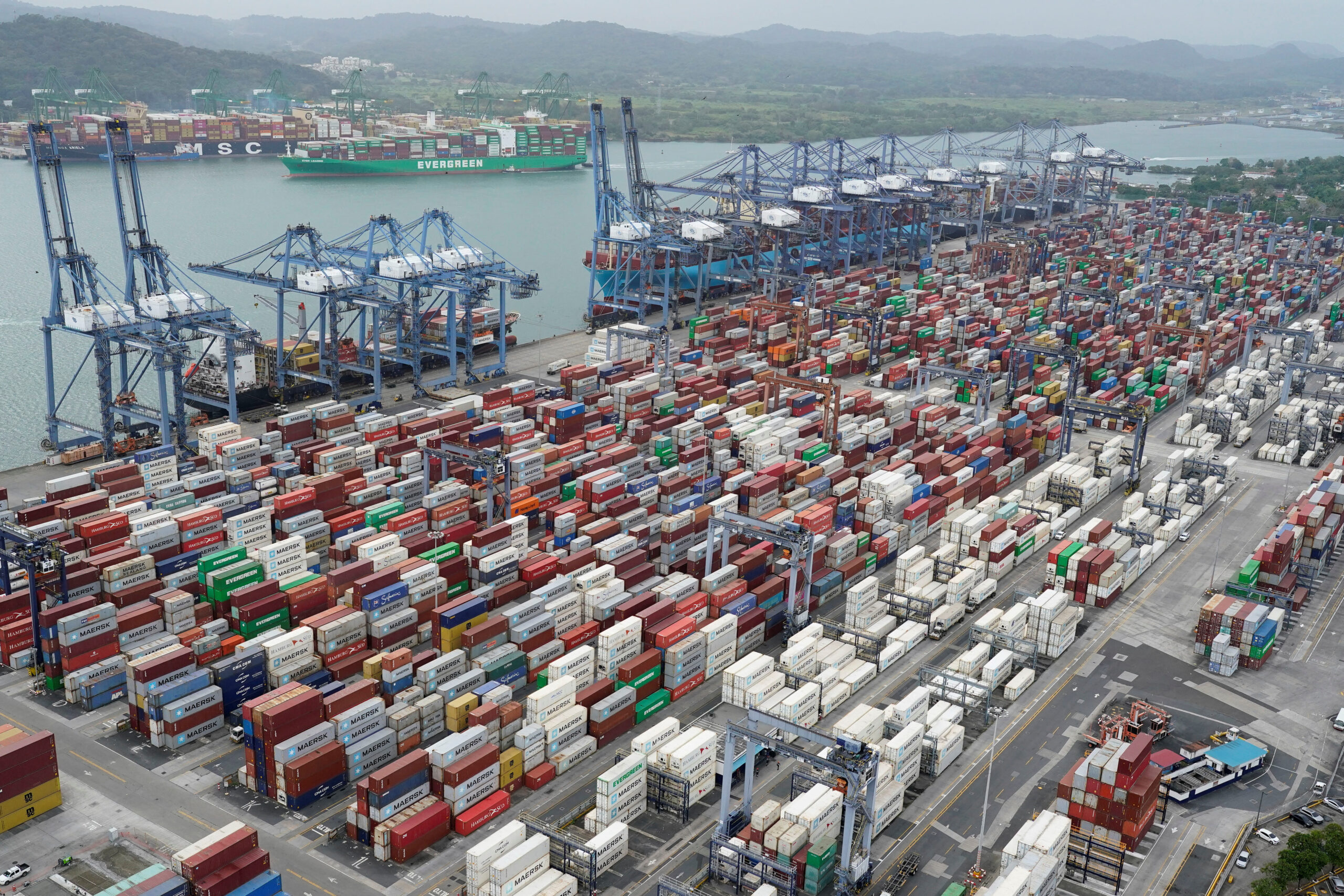 The Panama Canal as U.S. President Donald Trump plans to regain control of the Canal.