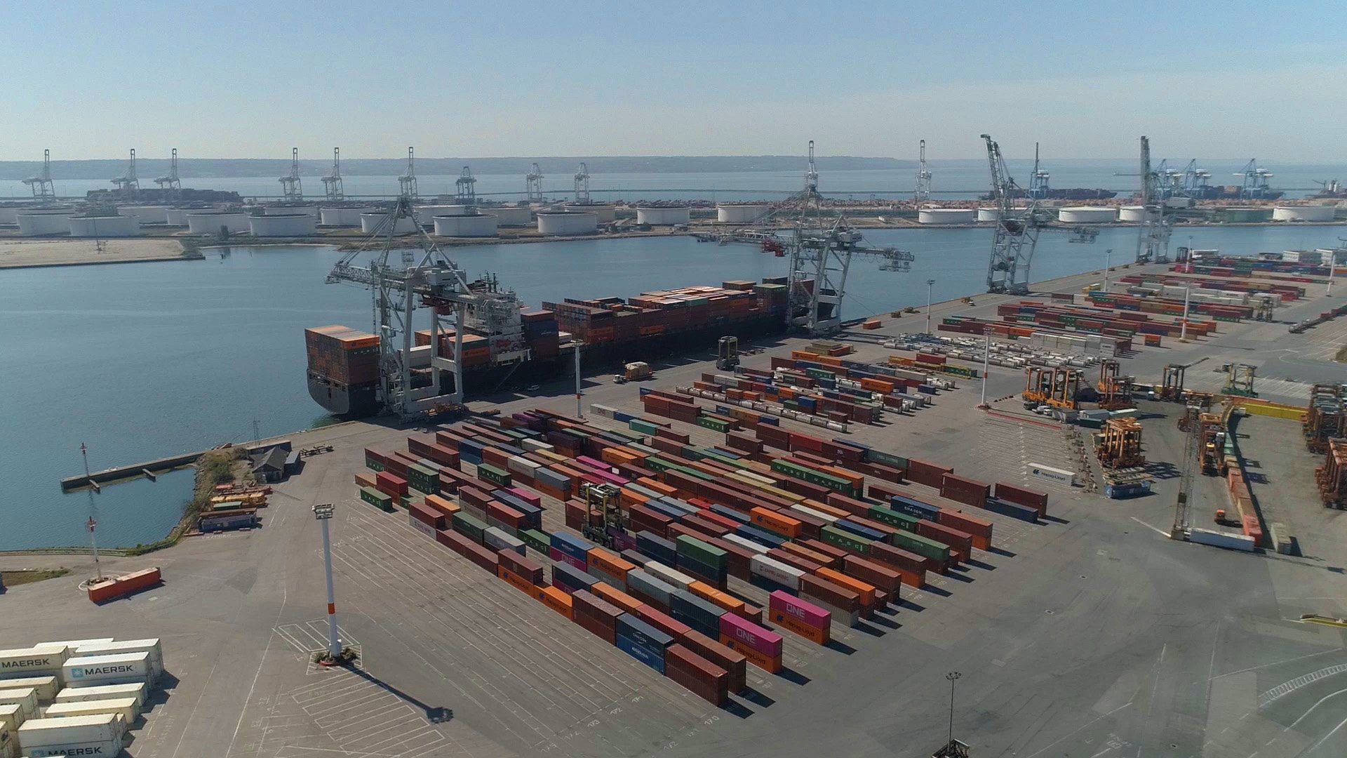 The Hanseatic Global Terminals (HGT) facility at the Port of Le Havre, France