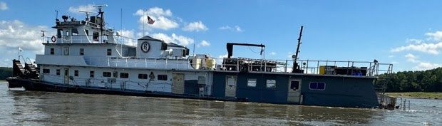 The City of Louisville aground