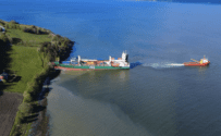 Container Ship Runs Aground Just Meters from Seaside Cabin Near Trondheim, Norway