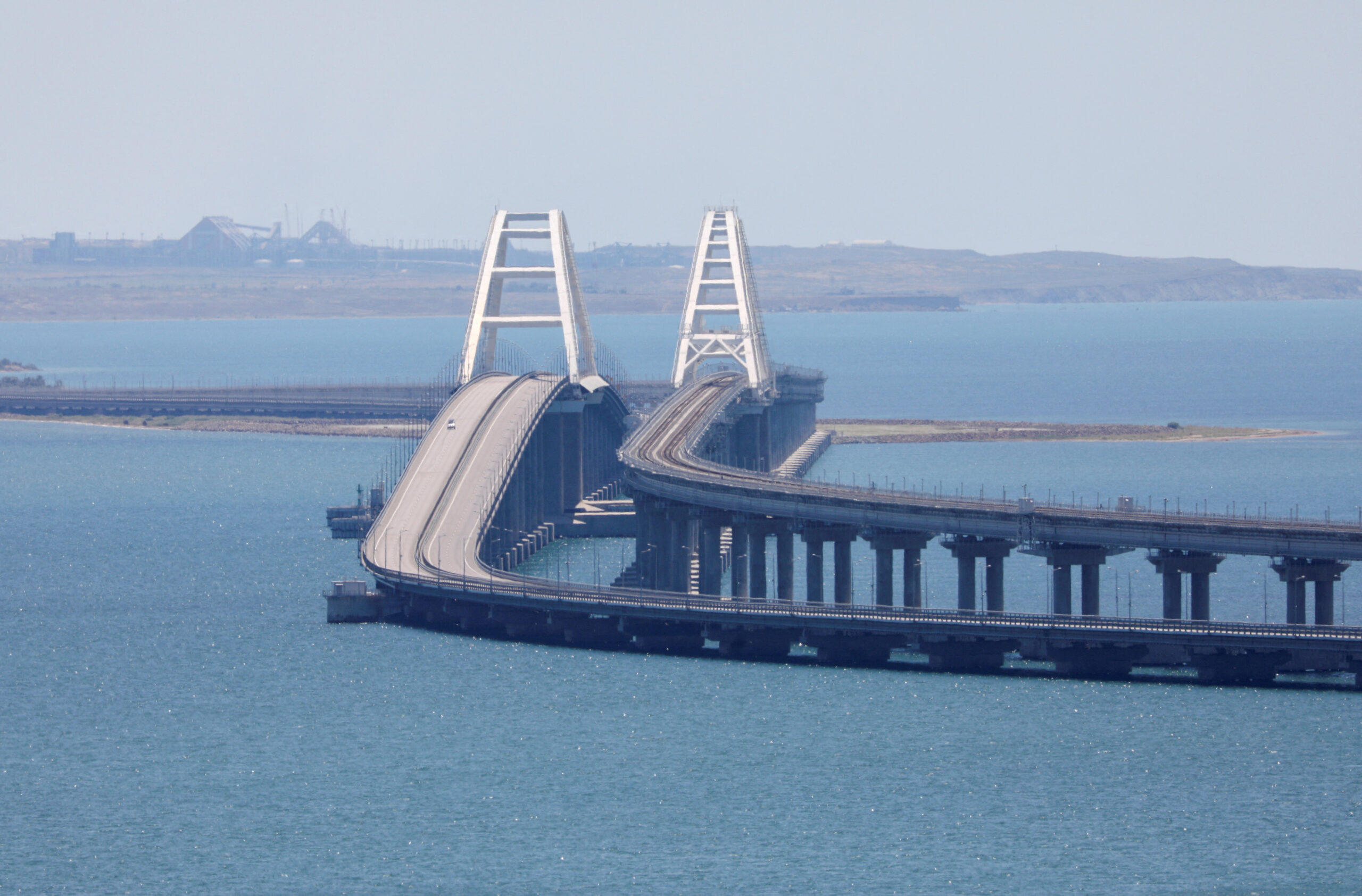 Ukraine Says it Hit Russia’s Bridge to Crimea with Underwater Explosives