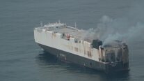 Coast Guard Overflight Footage Reveals Fire Spreading on Morning Midas Car Carrier Off Alaska Coast
