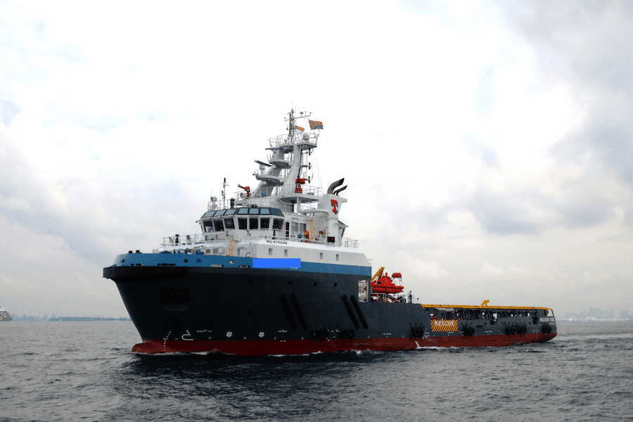 A Tidewater offshore supply vessel