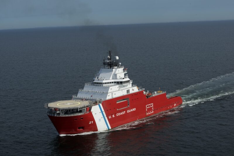 The U.S. Coast Guard Cutter Storis is shown here underway during a shakedown cruise