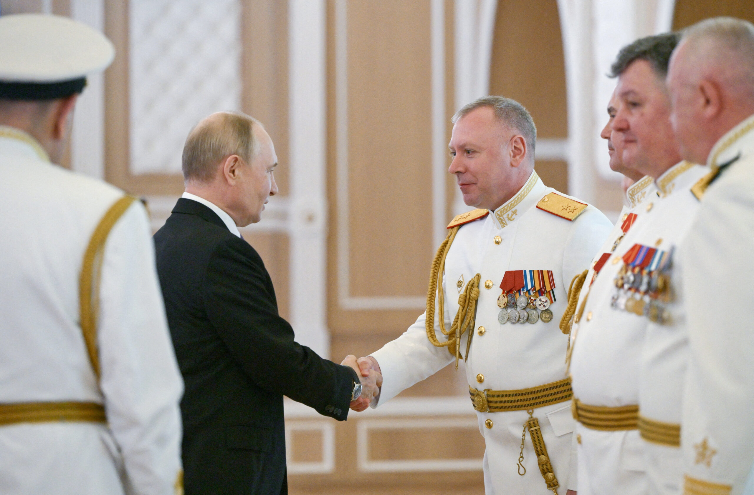 Ukrainian Drones Target St Petersburg As Putin Attends Scaled-Down Navy Day