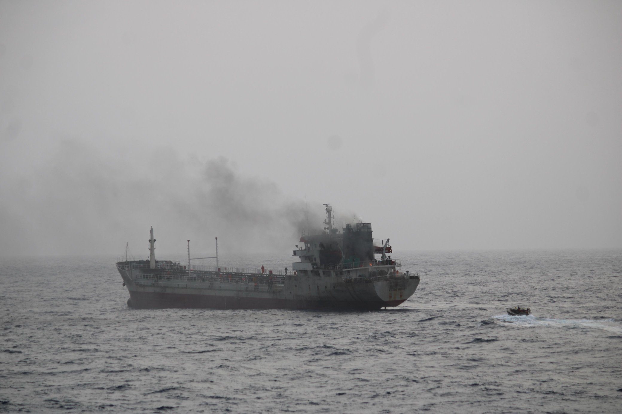 Indian Navy Battles Engine Room Fire on Tanker in Gulf of Oman