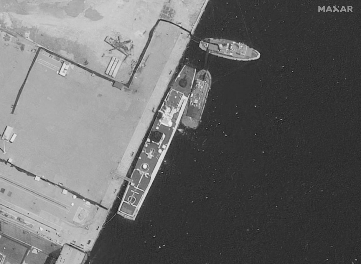 Damaged Chinese Coast Guard Ship Now Under Repair at Hainan, Satellite Images Show