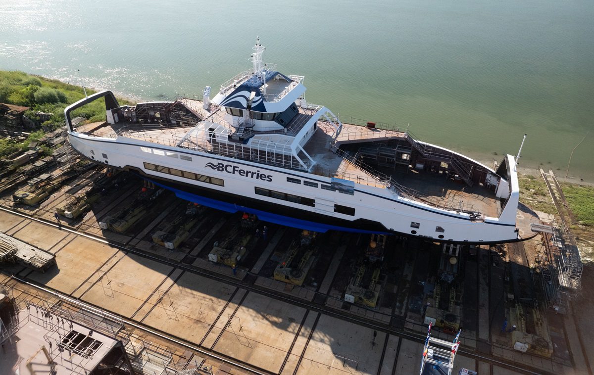 Damen launches latest Island Class for BC Ferries