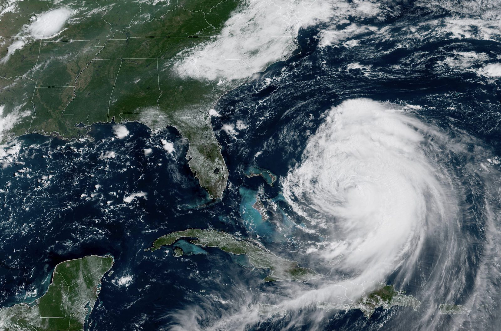 Hurricane Erin pictured by satellite Aug. 18, 2025