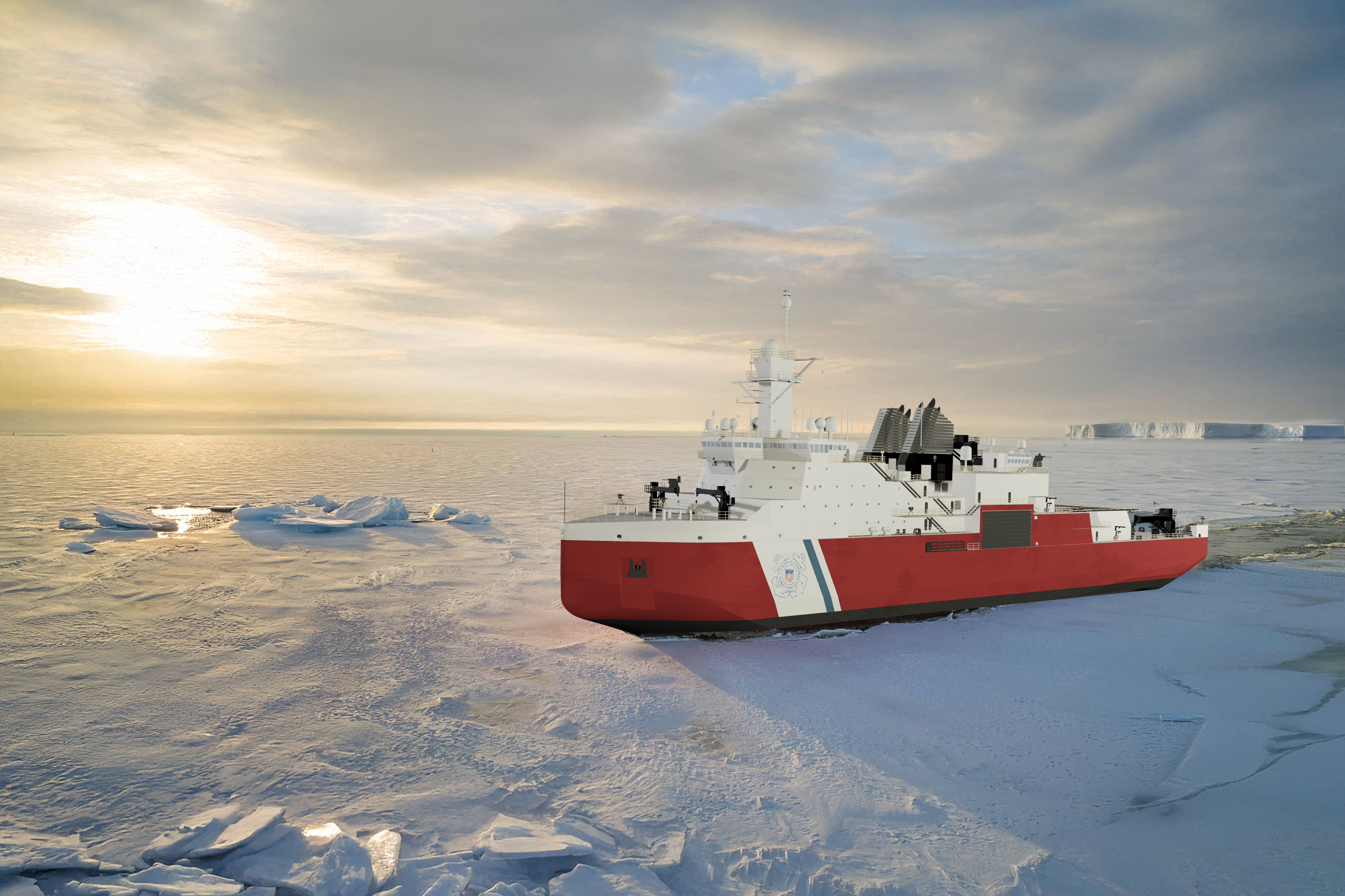 Rendering of the U.S. Coast Guard's Polar Security Cutter
