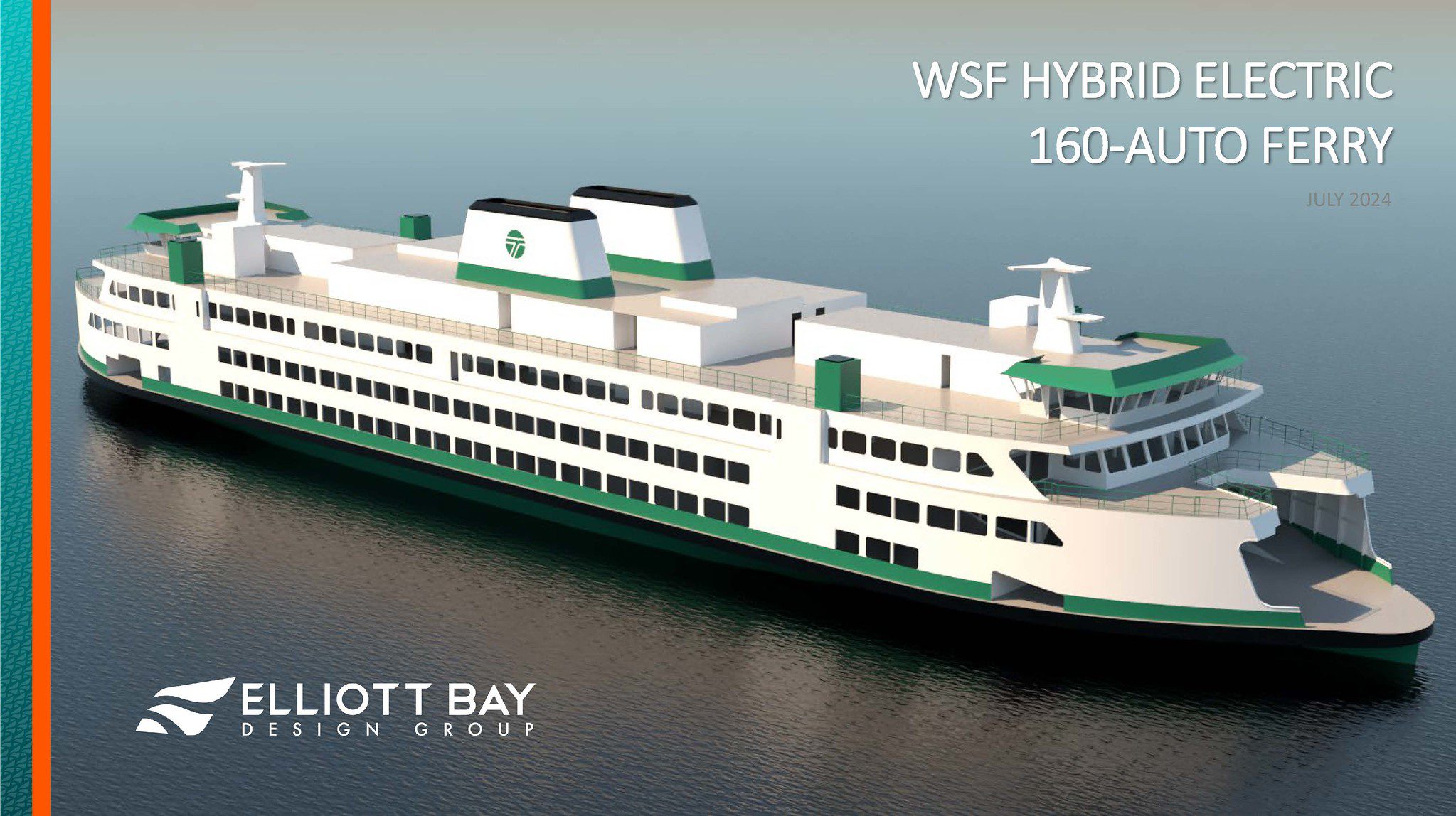 WSF Hybrid-electric ferry rendering