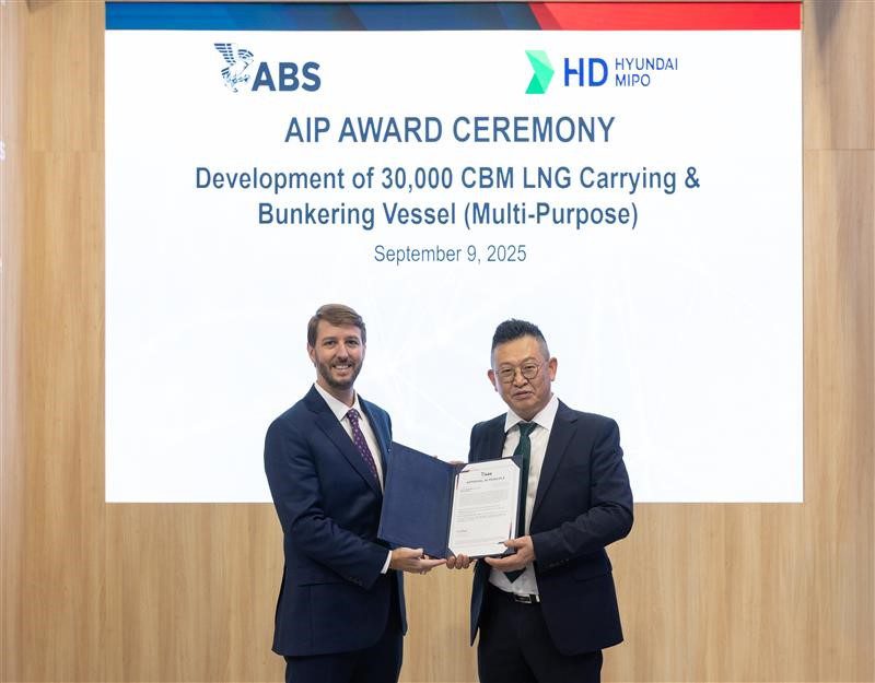 ABS Verifies Multi-Purpose 30,000 CBM LNG Carrier and Bunker Vessel Design from HD Hyundai Mipo