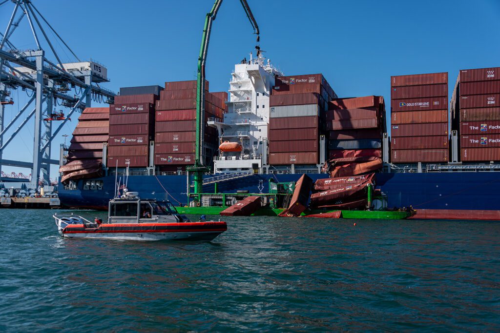 Coast Guard, NTSB Probe Container Loss Accident at Port of Long Beach