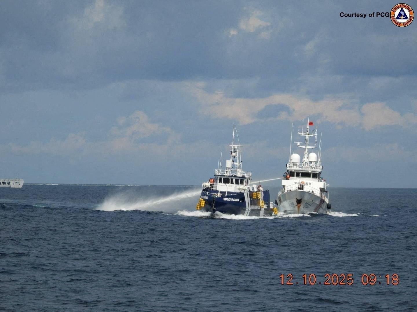 Water cannon incident in the South China Sea
