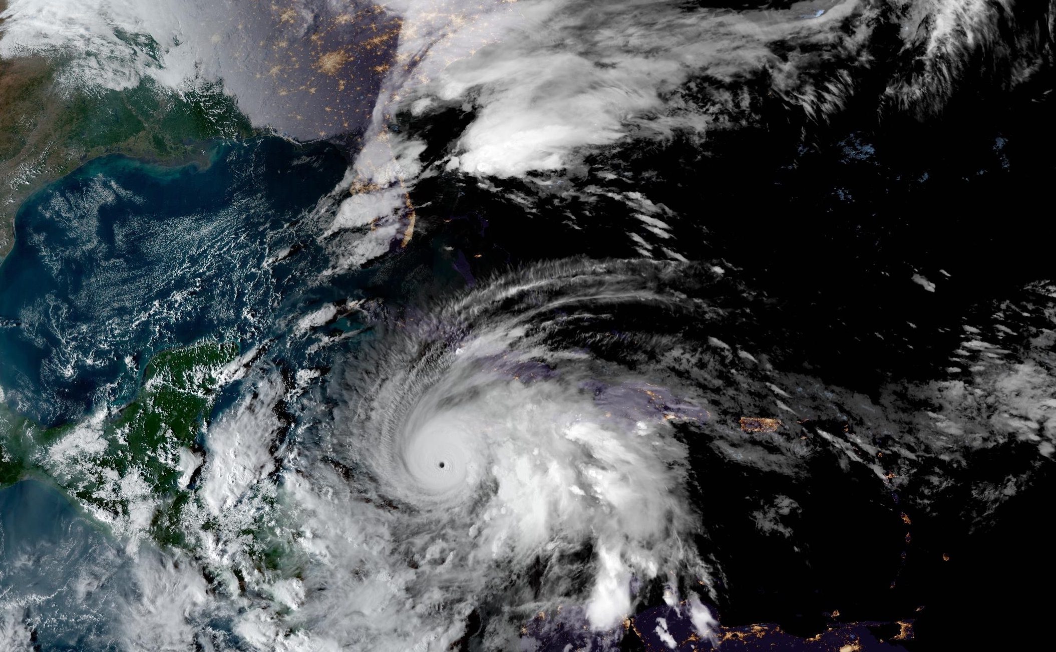 GOES-EAST GeoColor satellite image showing Hurricane Melissa at 2200 UTC on October 27, 2025. Photo courtesy NOAA
