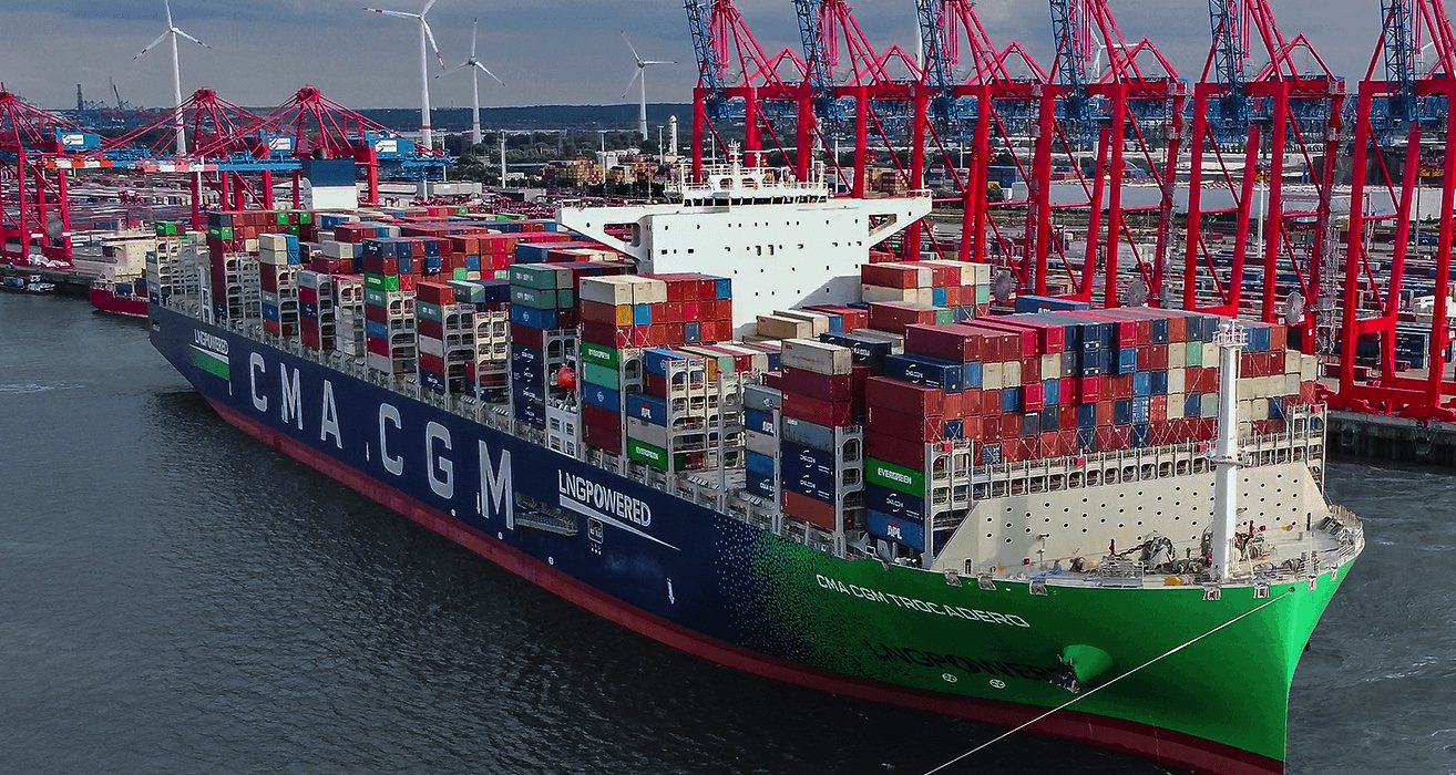 The CMA CGM Trocadero at EUROGATE Container Terminal Hamburg