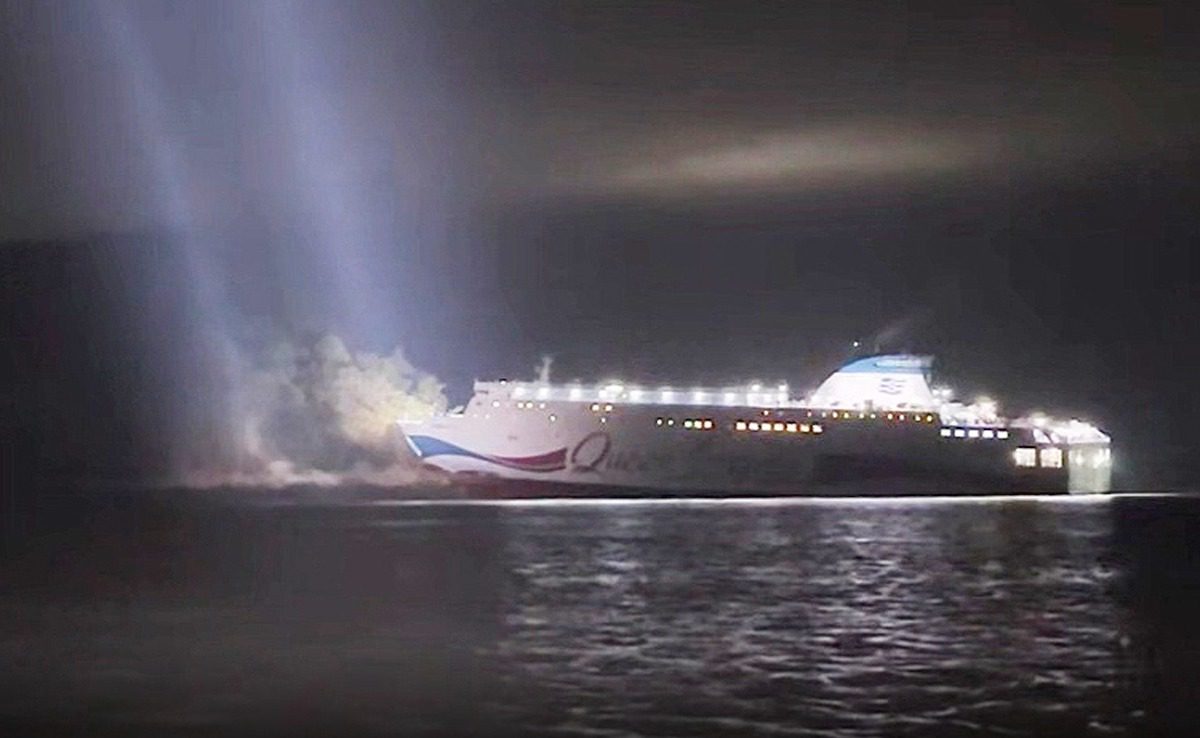 Queen Jenuvia II near the southwestern tip of the Korean peninsula