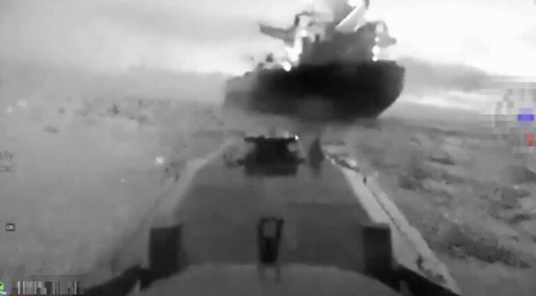 Ukrainian Drone Strikes Set Two Russian Shadow Fleet Tankers Ablaze off ...