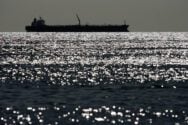 FILE PHOTO: An oil tanker is seen on Lake Maracaibo in Venezuela's western state of Zulia