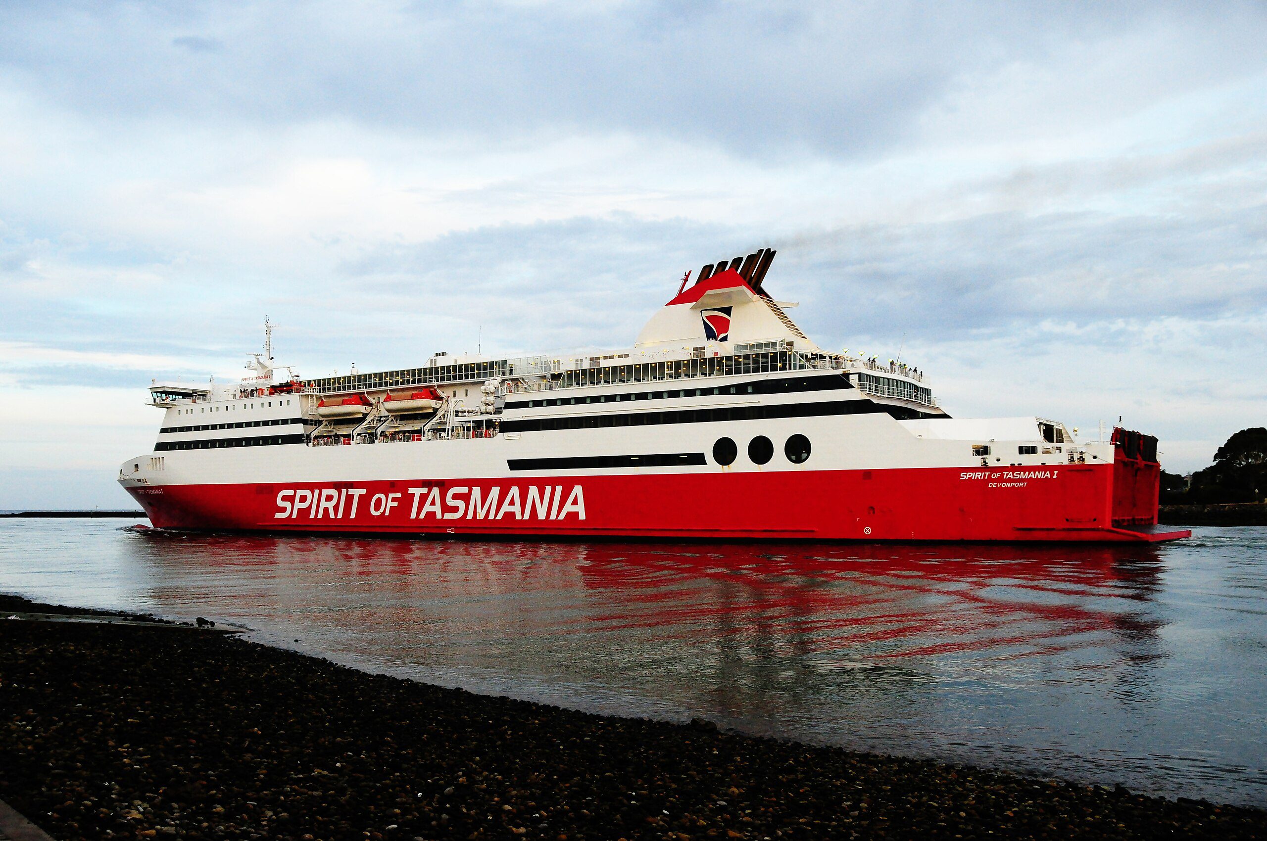 MS Spirit of Tasmania I at Devonport, Tasmania.