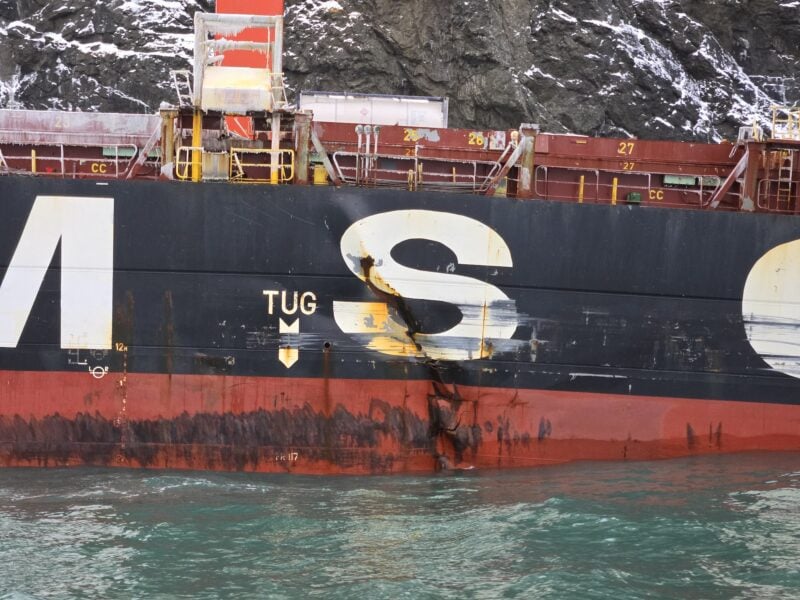 MSC Baltic III affected by severe weather