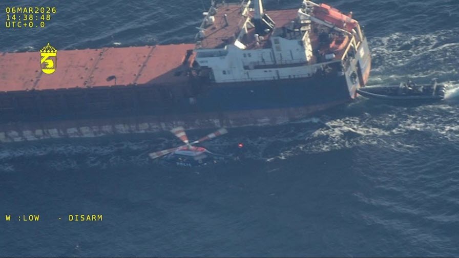 Sweden Boards Suspected ‘Stateless’ Cargo Ship in Baltic Sea