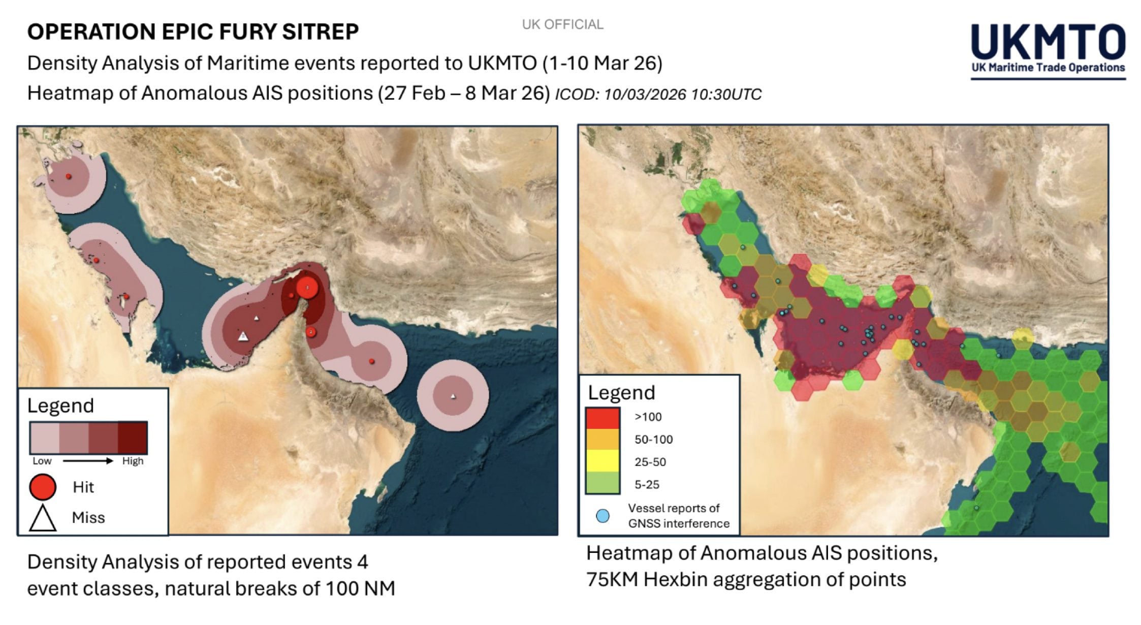 GNSS disruption heat map feb 28-mar 10
