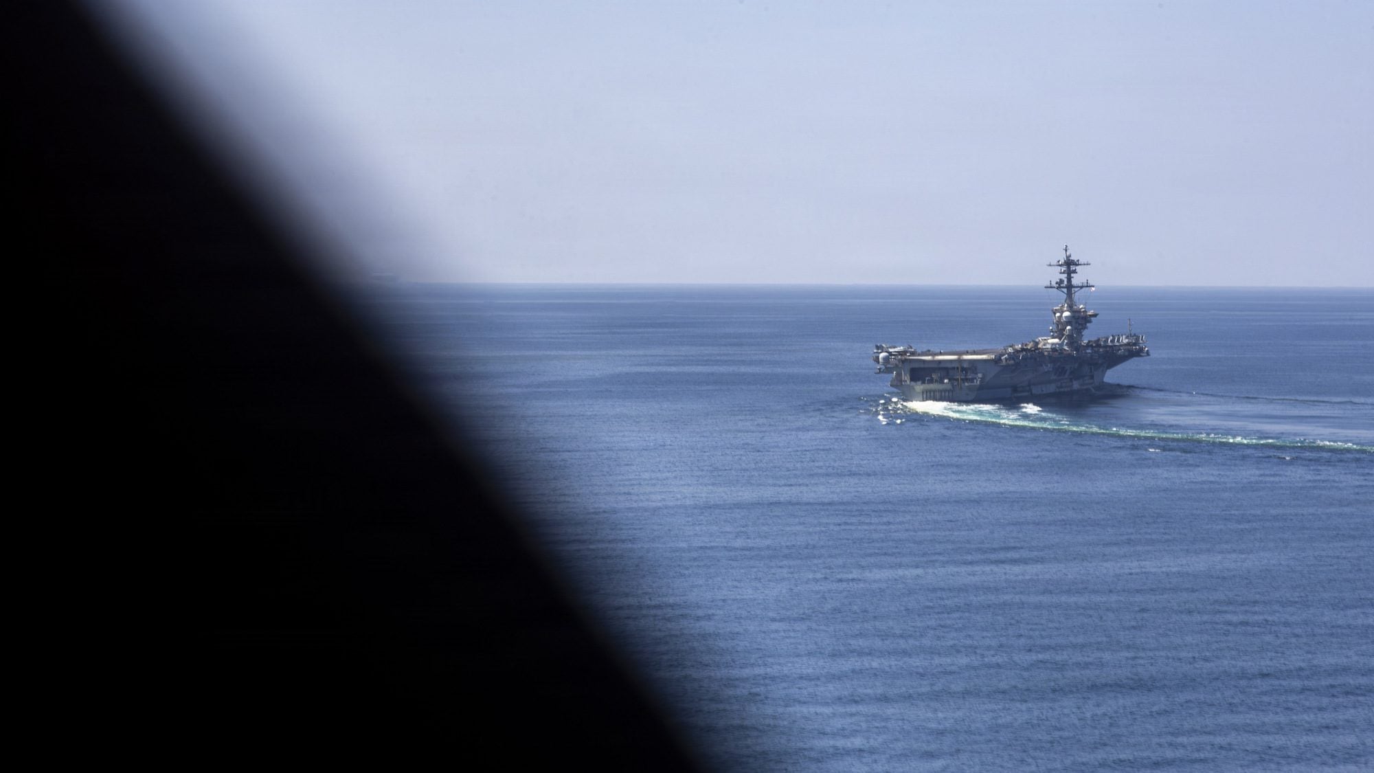Nimitz-class aircraft carrier USS Abraham Lincoln (CVN 72) sails in support of Operation Epic Fury
