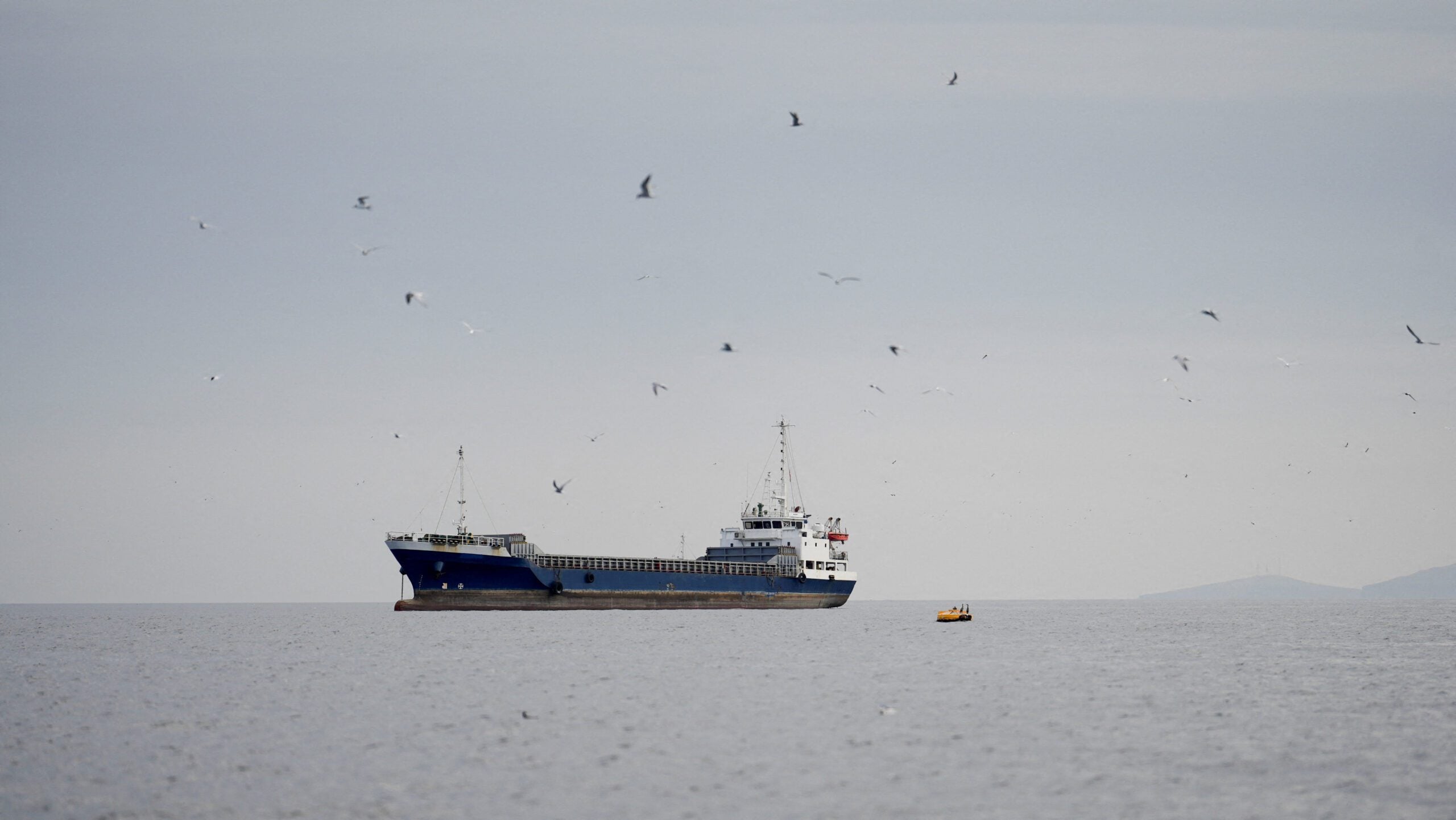 Vessel at the Strait of Hormuz, off the coast of Oman’s Musandam province