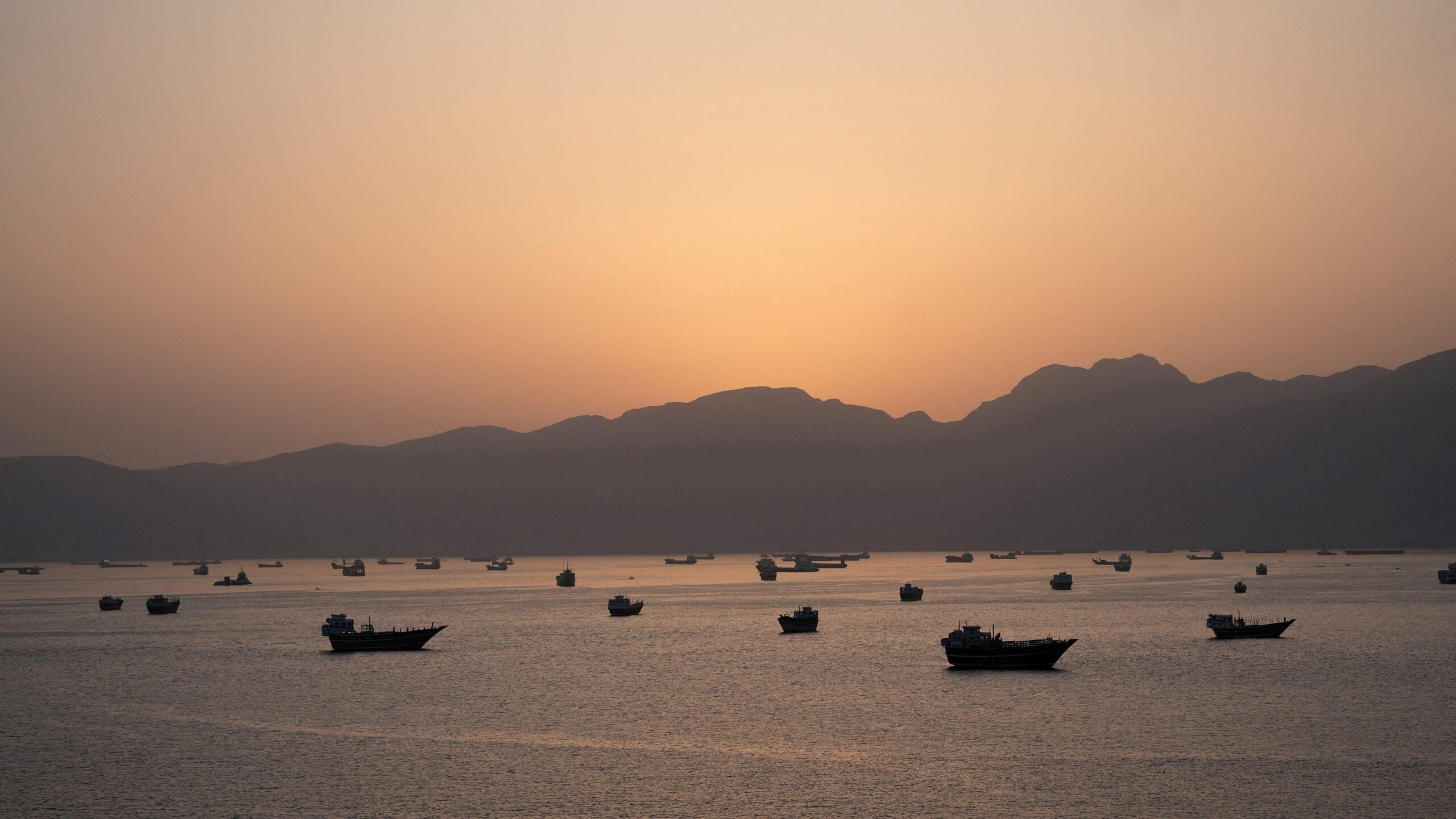 Ships and boats in the Strait of Hormuz, Musandam
