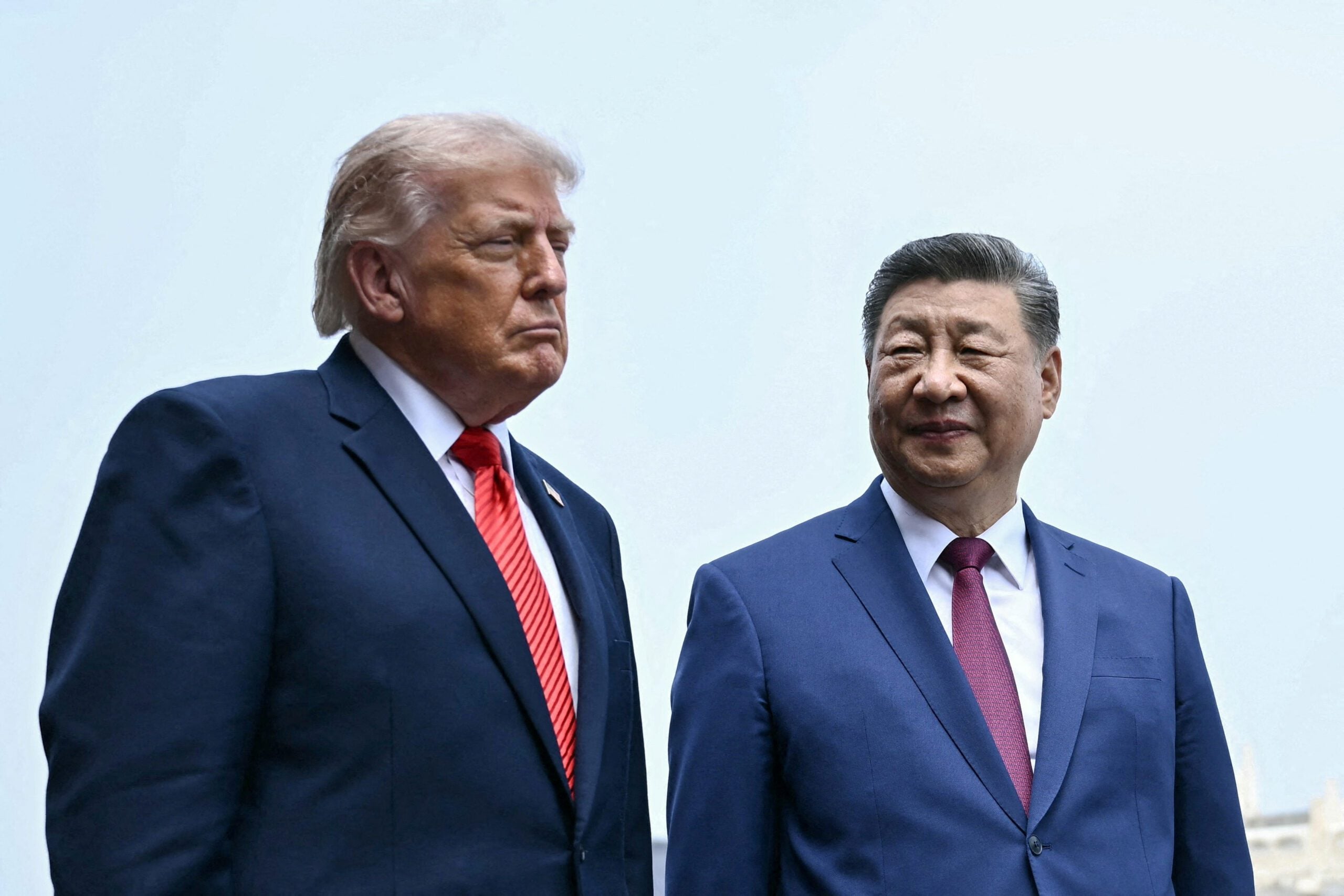FILE PHOTO: China's President Xi Jinping and US President Donald Trump visit the Temple of Heaven in Beijing on May 14, 2026.