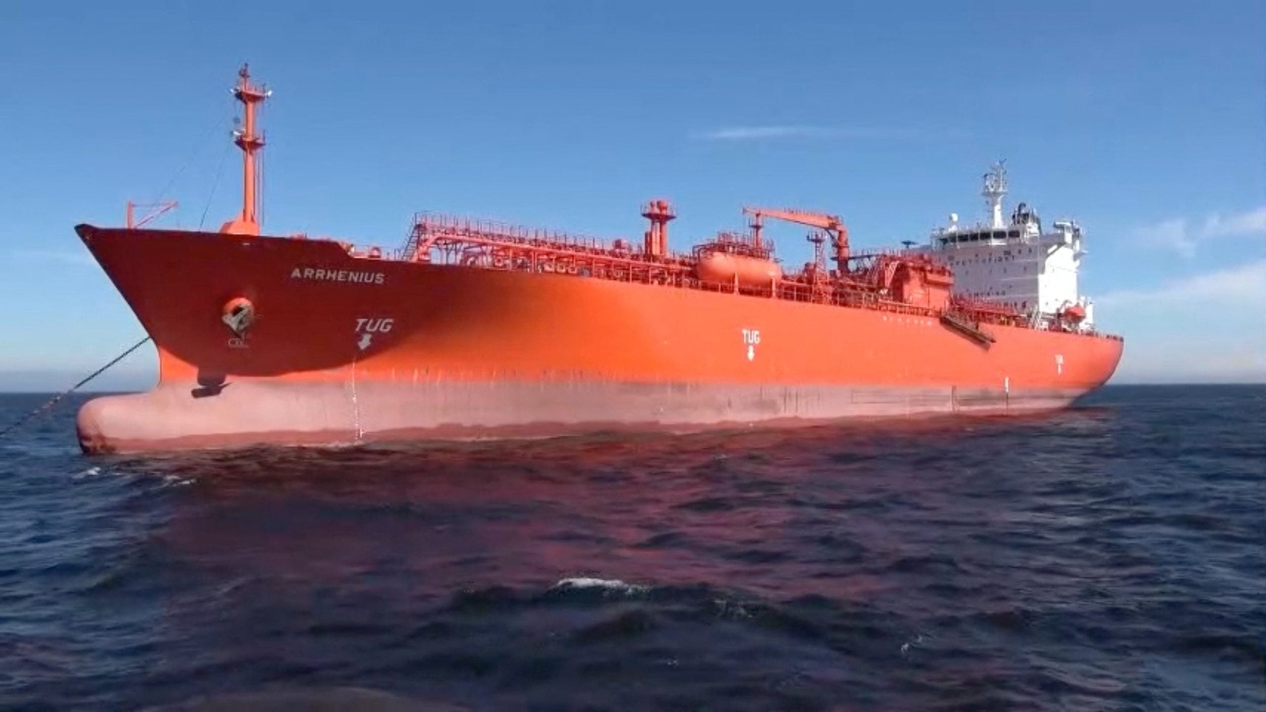 Russia Says Magnetic Mines Found On Tanker At Ust-Lugaport
