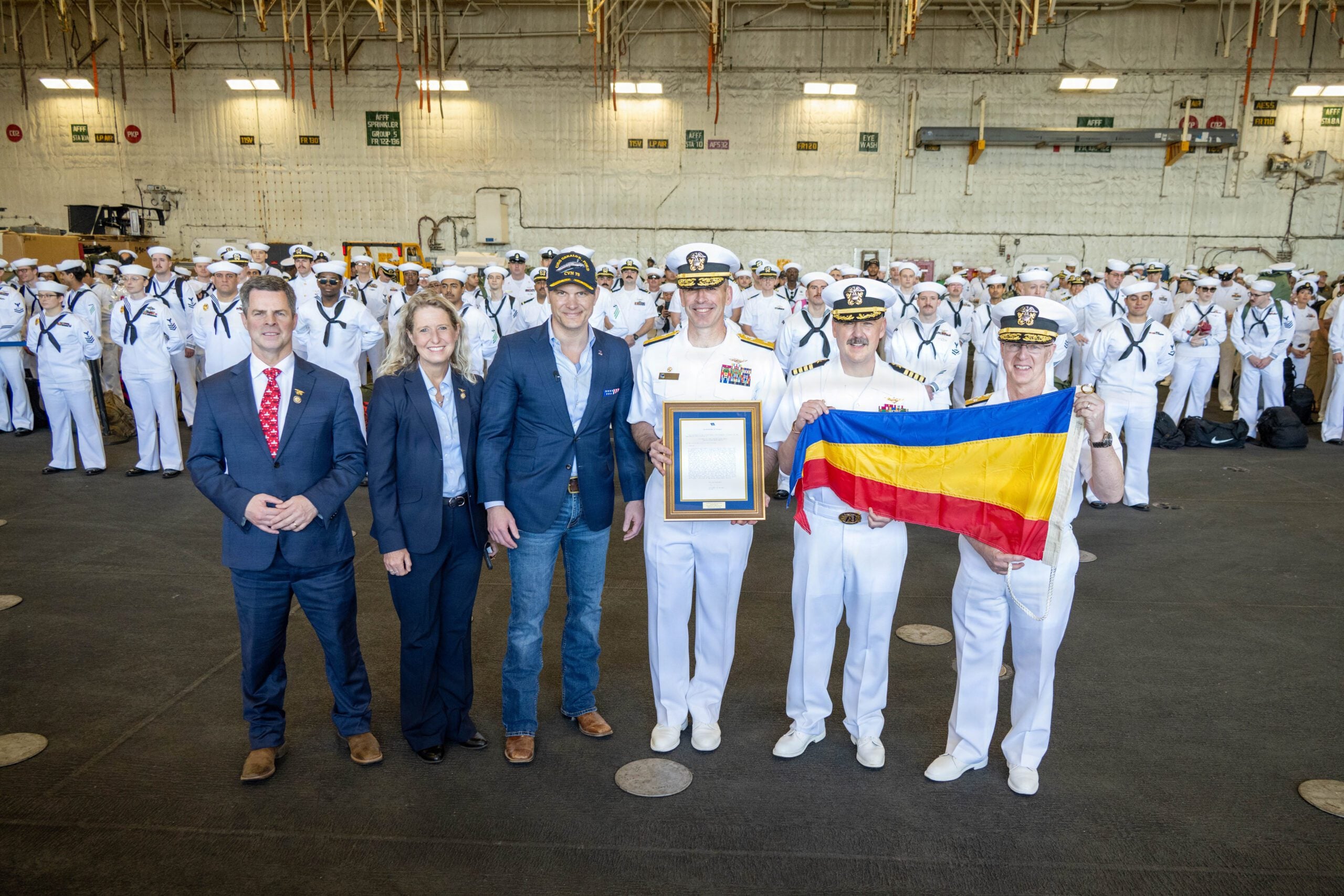USS Ford Medal Ceremony in Norfolk