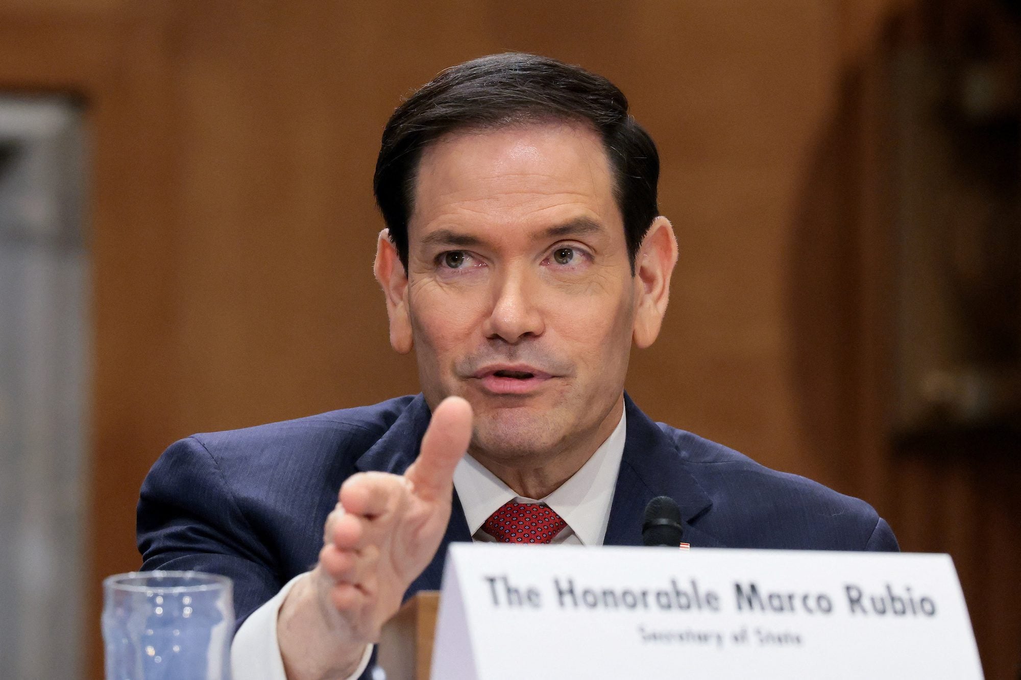 U.S. Secretary of State Marco Rubio testifies before a U.S. Senate Foreign Relations Committee hearing on President Donald Trump's FY2027 budget request for the Department of State, on Capitol Hill in Washington