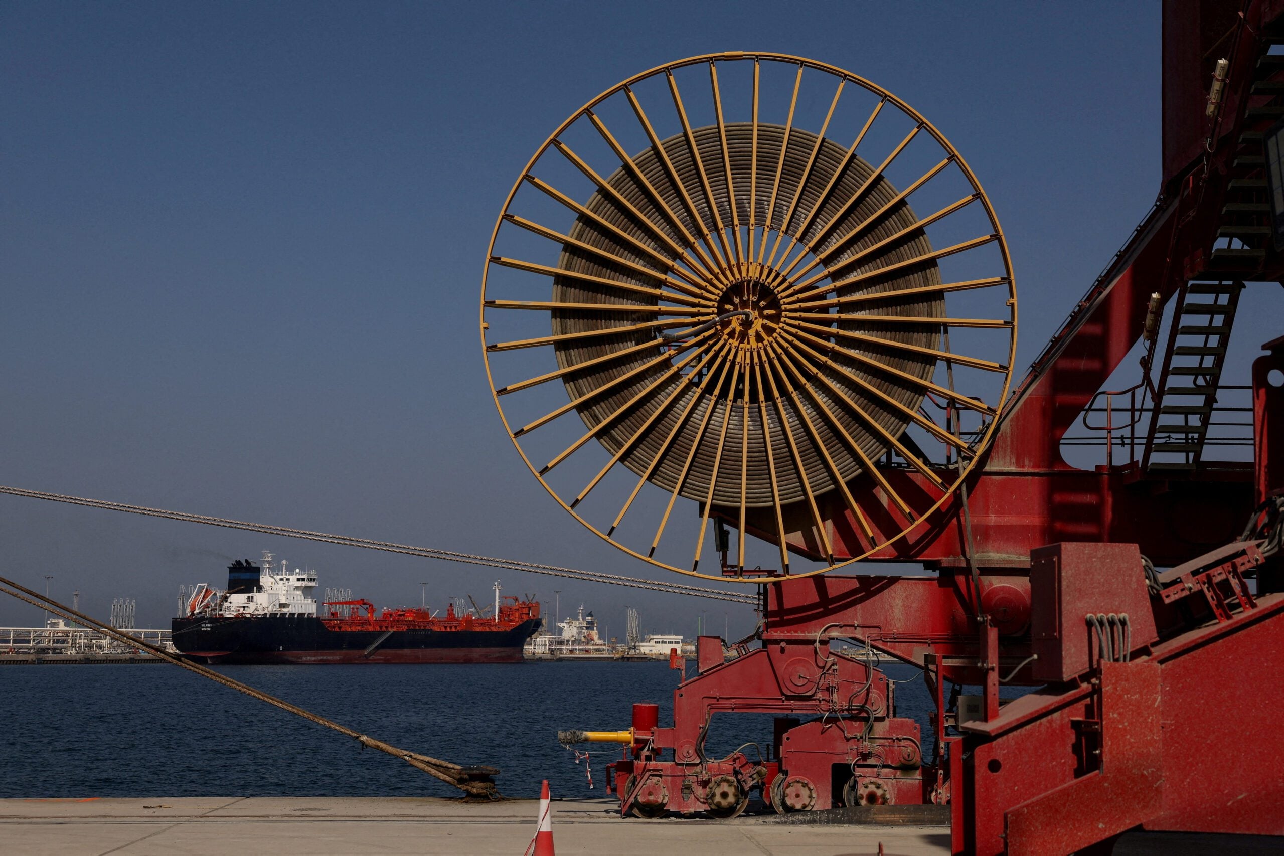 Scenes from the Port of Fujairah, as U.S.-Israel conflict with Iran limits marine traffic in the Strait of Hormuz