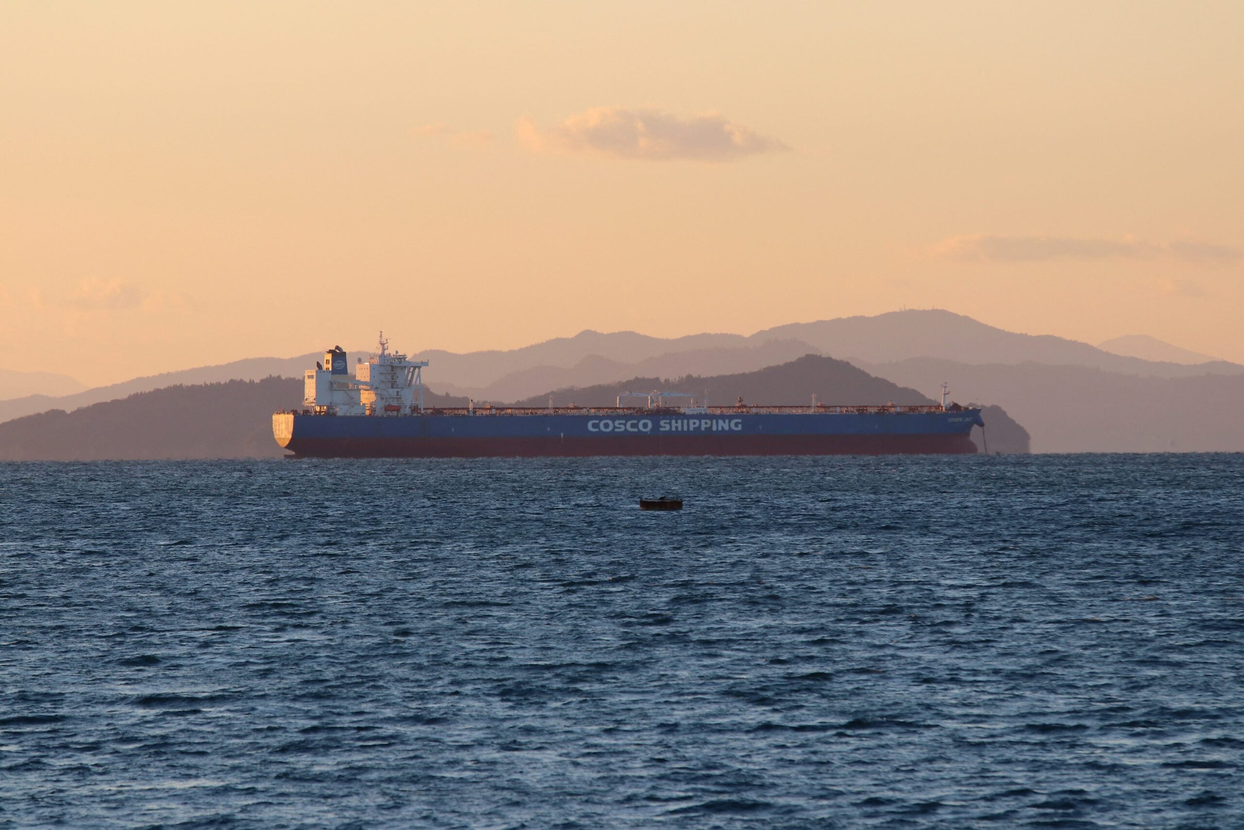 File image shows the Chinese-flagged VLCC Cosnew Lake supertanker