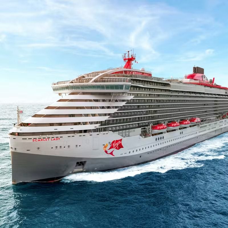 Scarlet Lady cruise ship. Photo credit: Virgin Voyages
