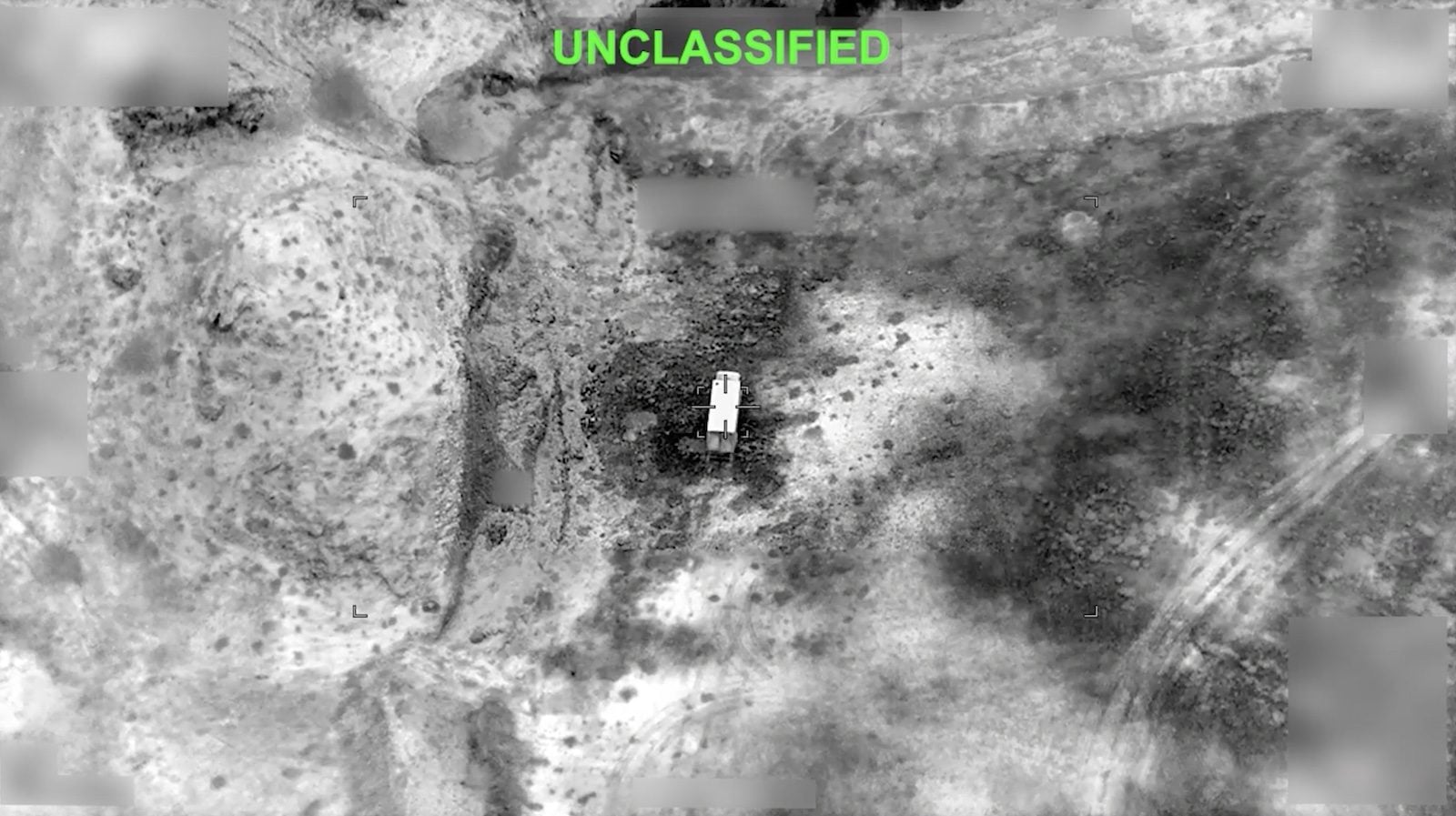 Screengrab from video of U.S. Central Command forces attacking a military target, released July 15, 2026. (U.S. Central Command Video)