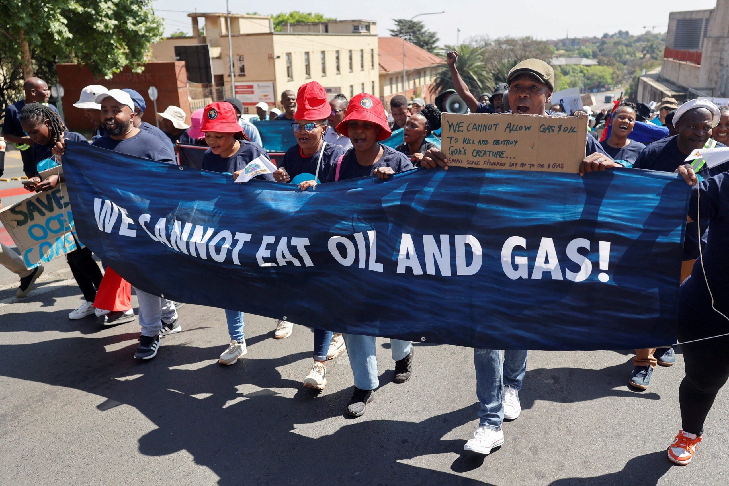 Protesters back Wild Coast communities in court fight against Shell