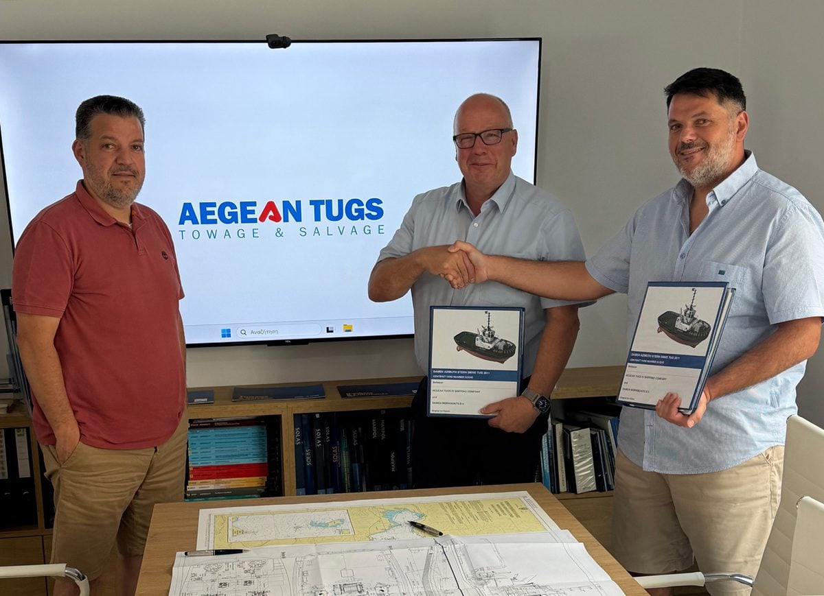 Damen signs contract with Aegean Tugs Shipping Company for ASD Tug 2811 delivery