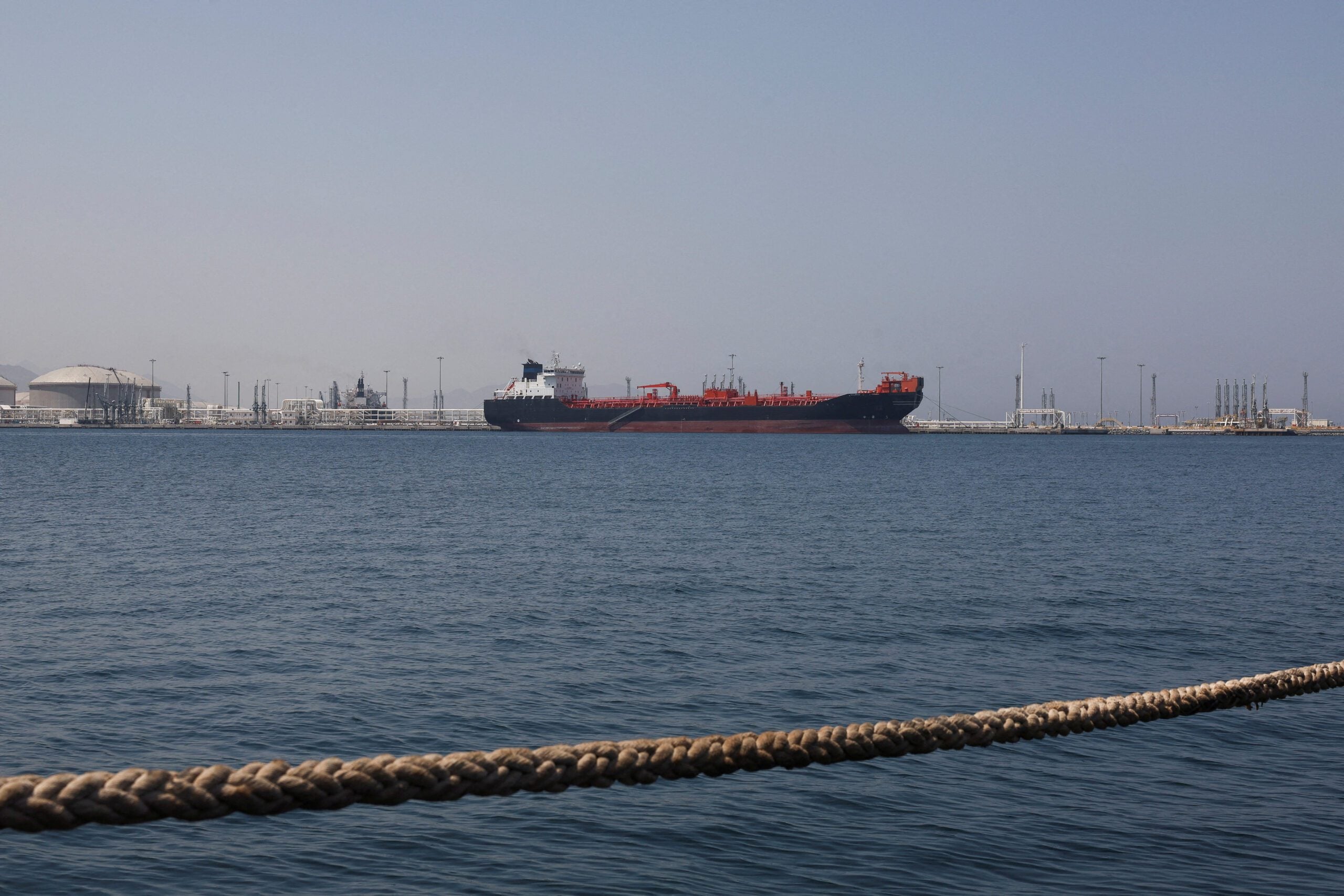 Tanker in Strait of Hormuz Hit by Limpet Mines, Security Sources Say