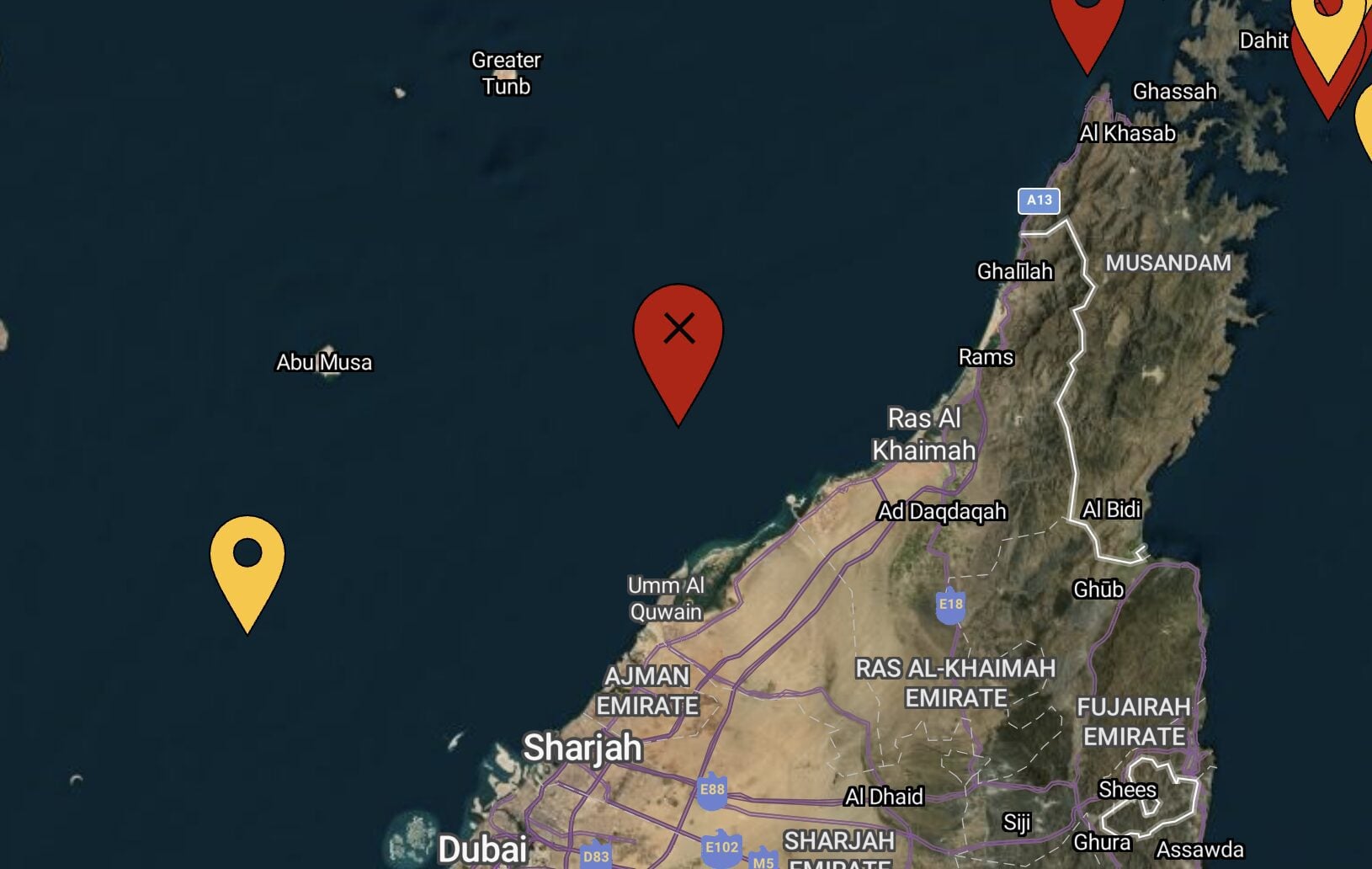 Vessel Struck by Unknown Projectile Off UAE Coast Amid Surge in Attacks, UKMTO Says