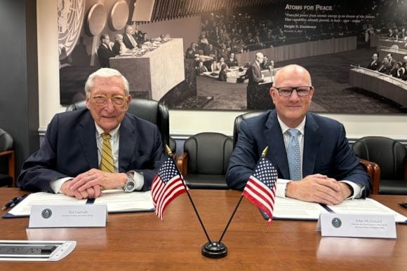 Photo caption (L to R): Ted Garrish, United States Assistant Secretary for Nuclear Energy, and John McDonald, ABS Chairman and CEO